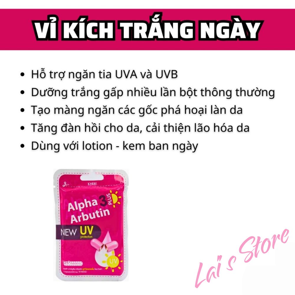 Vỉ Kích Trắng Alpha Arbutin 3 Plus