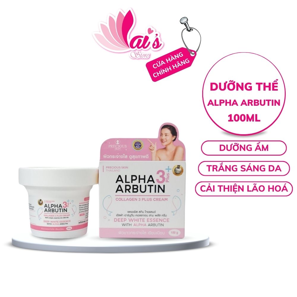 Kem Dưỡng Trắng Da Body Alpha Arbutin 3 Plus Collagen Cream Thái Lan 100ml