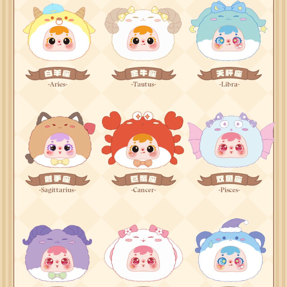 Blind Box Cung Hoàng Đạo TYKE 3 (Hộp Tím) Chòm Sao Hộp Mù Ngẫu Nhiên Búp Bê Mô Hình Quà Tặng Cho Bé