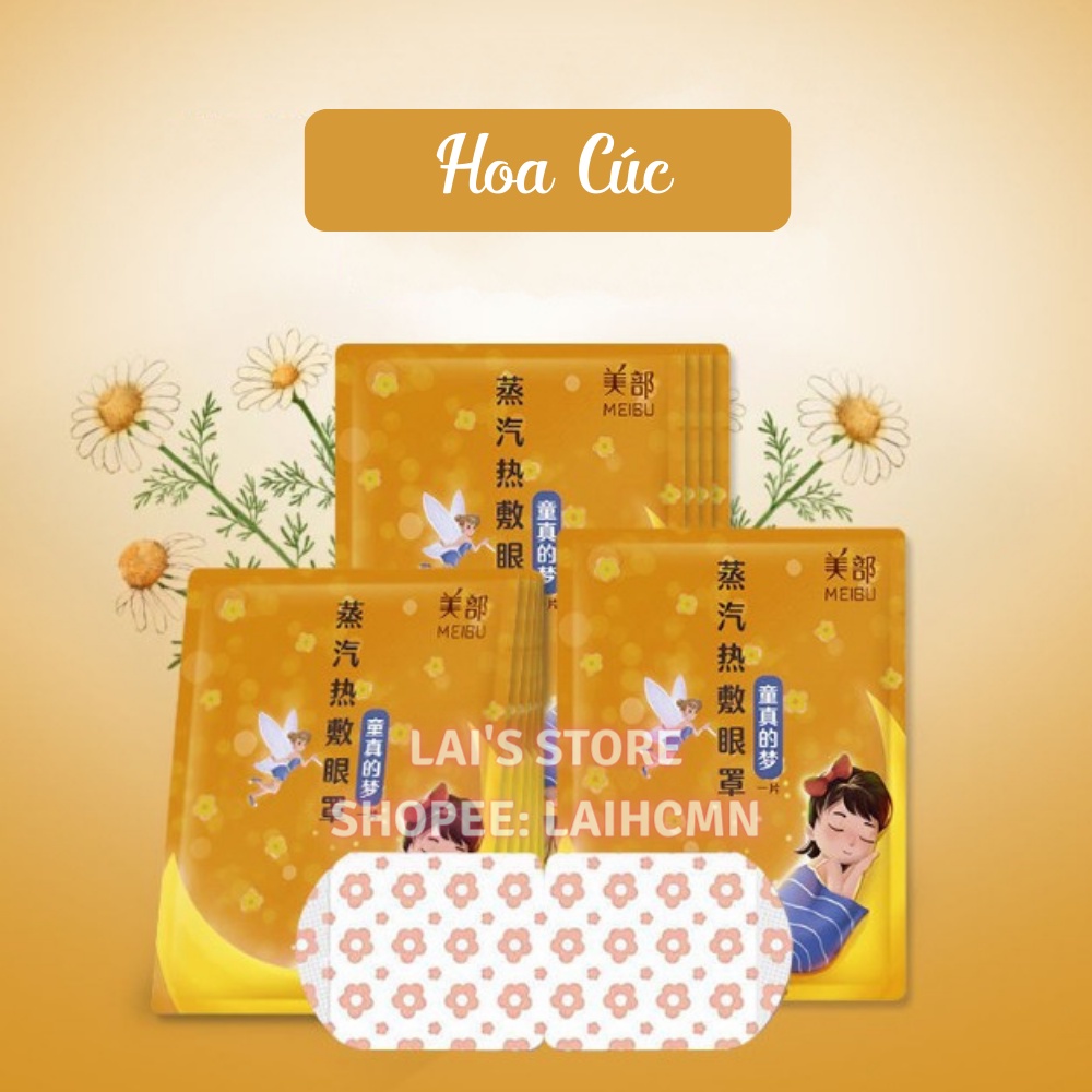 Combo 10 Miếng Mặt Nạ Mắt Nóng Meibu Xông Hơi Mắt Chườm Nóng Giúp Giảm Mỏi Mắt
