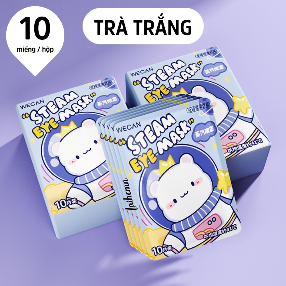 Hộp 10 Miếng Mặt Nạ Mắt Nóng Thảo Dược WECAN Giúp Thư Giãn Mắt