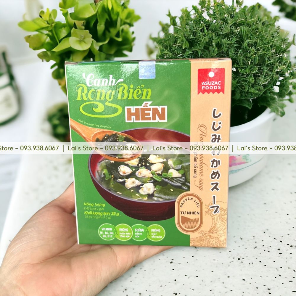 Canh Rong Biển Hến Asuzac Dinh Dưỡng Cao - Asuzac Wakame Soup