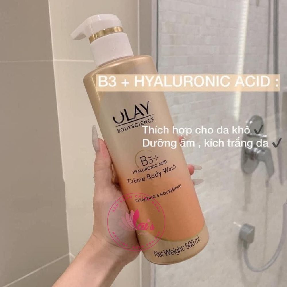 Sữa Tắm Olay B3 Thái Lan Vitamin C / Peptide / Hyaluronic Axid 500ml