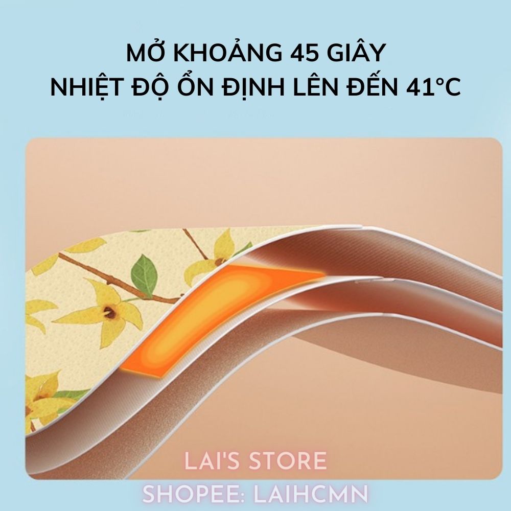 Hộp 10 Miếng Mặt Nạ Mắt Nóng Thảo Dược WECAN Giúp Thư Giãn Mắt