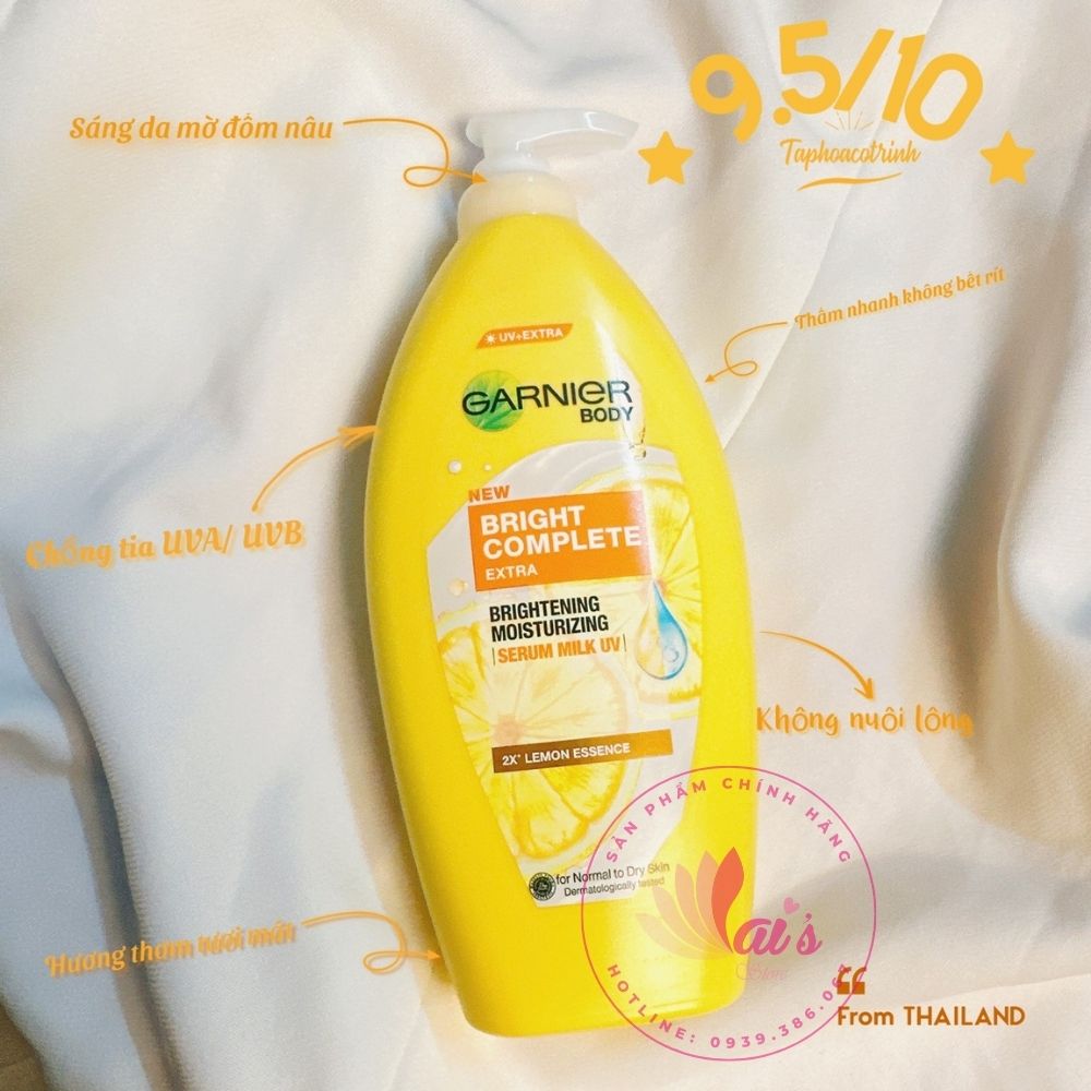 Sữa Dưỡng Thể Garnier Body Bright Extra Lotion 400ml Thái Lan