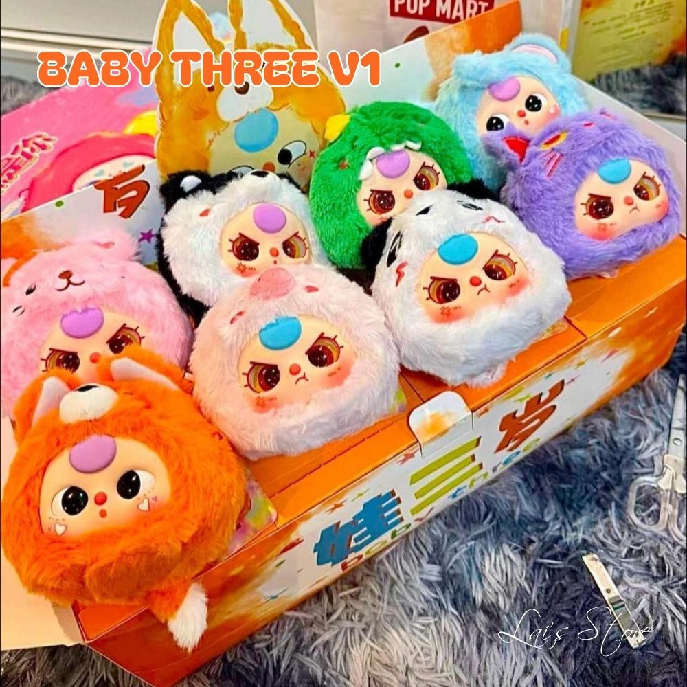 Baby Three V1 Blind Box Bé Ba Hộp Mù Ngẫu Nhiên Búp Bê Mô Hình Đồ Chơi Động Vật Trang Trí Quà Tặng