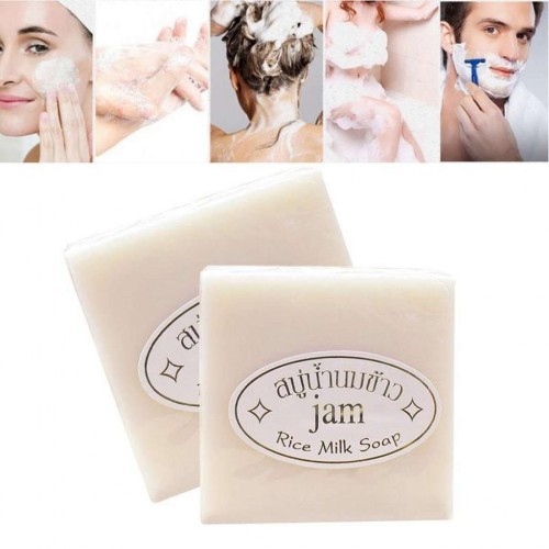 Xà Phòng Cám Gạo Trắng Da Jam Rice Milk Soap Thái Lan 60g