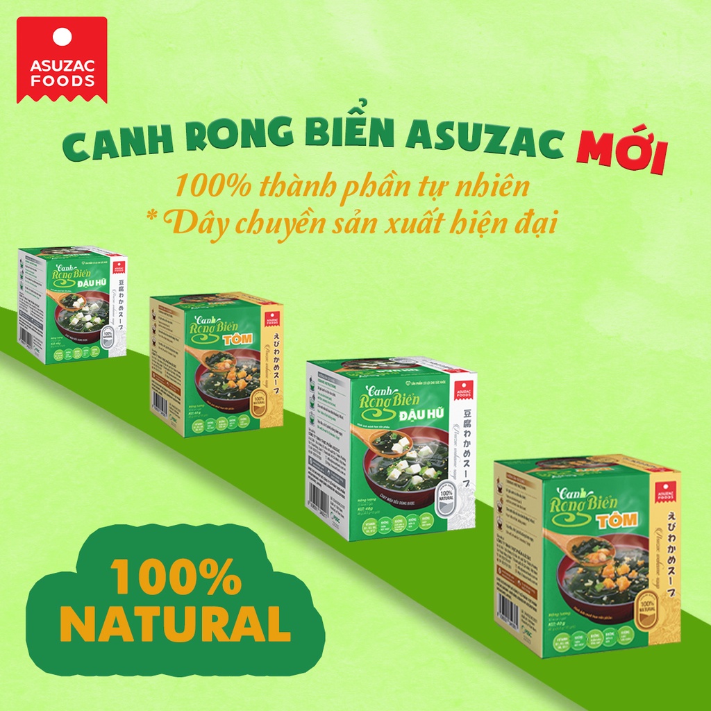 Canh Rong Biển Thịt Bò Asuzac Dinh Dưỡng Cao - Asuzac Wakame Soup