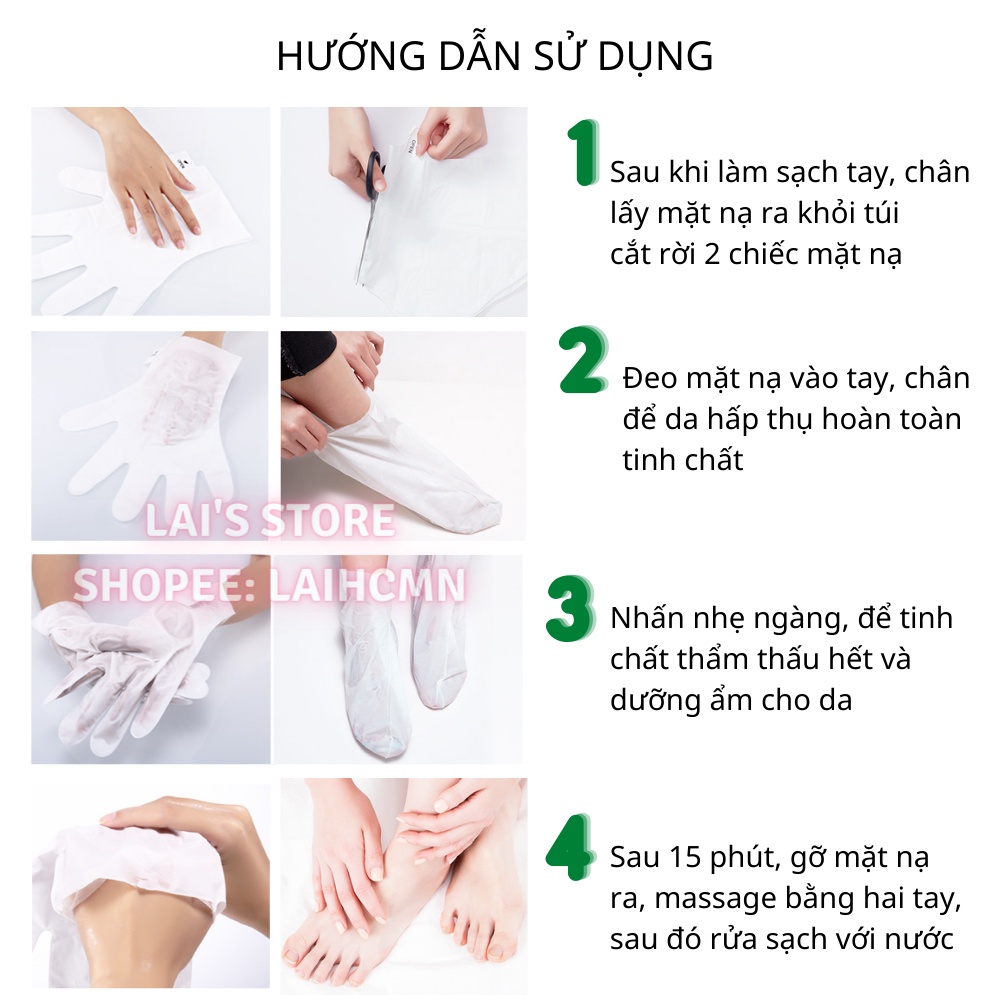 Mặt Nạ Dưỡng Ẩm Tay Chân Tinh Chất Quả Bơ Bioaqua