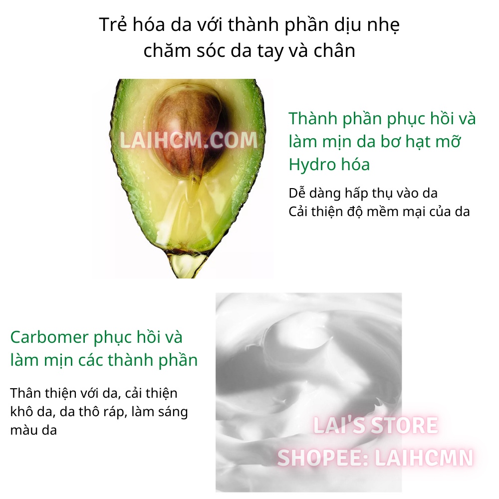 Mặt Nạ Dưỡng Ẩm Tay Chân Tinh Chất Quả Bơ Bioaqua