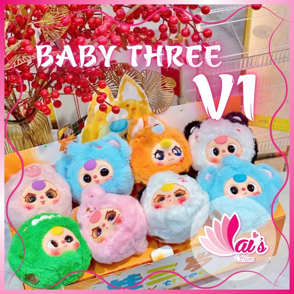 Baby Three V1 Blind Box Bé Ba Hộp Mù Ngẫu Nhiên Búp Bê Mô Hình Đồ Chơi Động Vật Trang Trí Quà Tặng