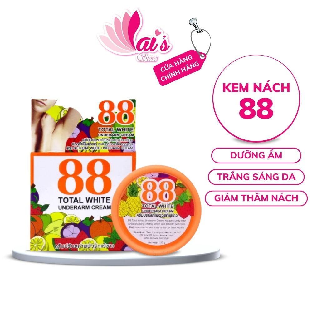 Kem Trị Thâm Nách 88 Total White Underarm Cream Thái Lan 35g