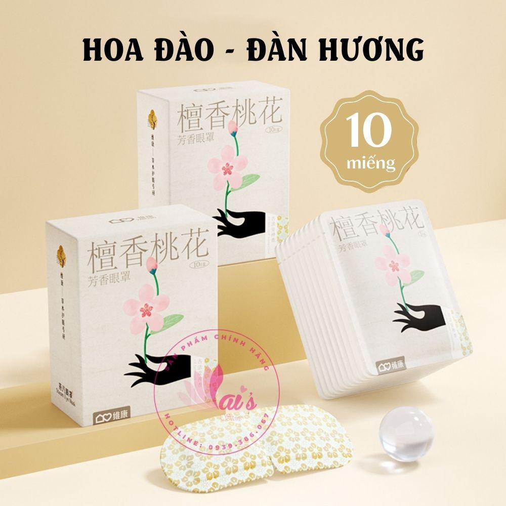 Hộp 10 Miếng Mặt Nạ Mắt Nóng Thảo Dược WECAN Giúp Thư Giãn Mắt