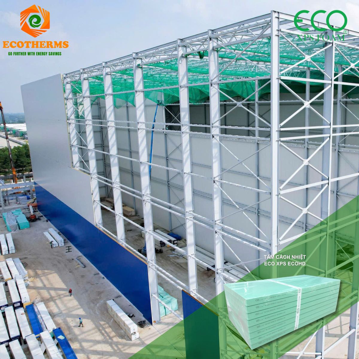 Hướng Dẫn Lắp Đặt Sàn Kho Lạnh Bằng Tấm Cách Nhiệt ECO XPS