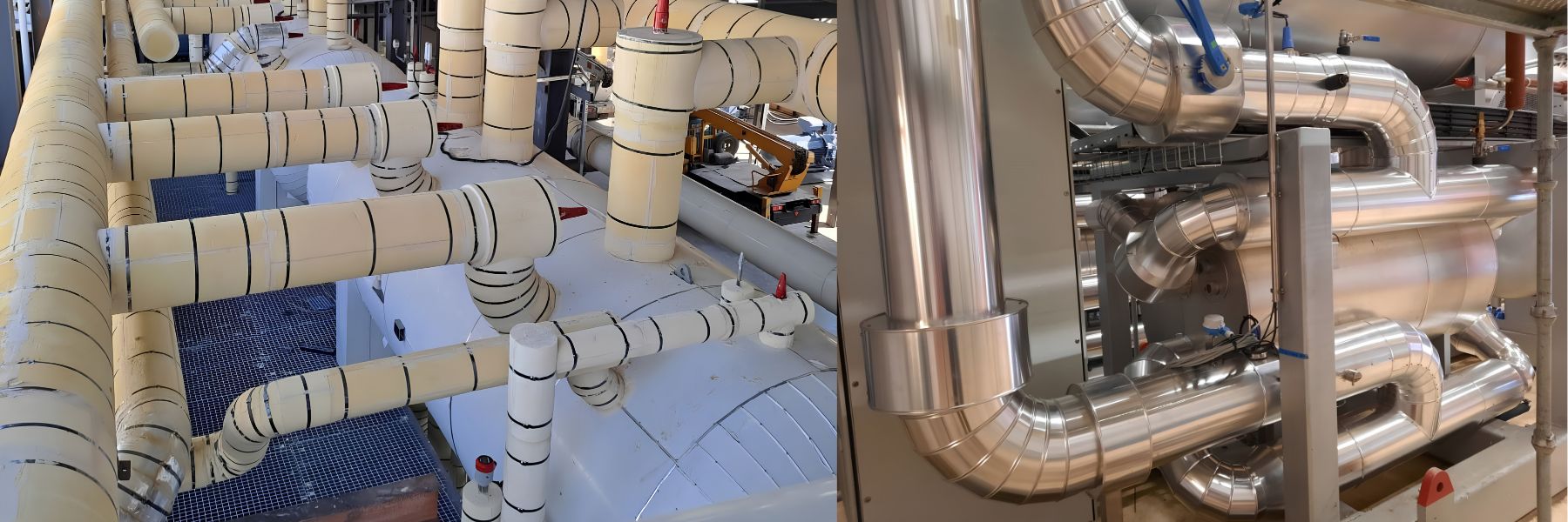 Cách Nhiệt Đường Ống Chiller Bằng Ống PIR định hình