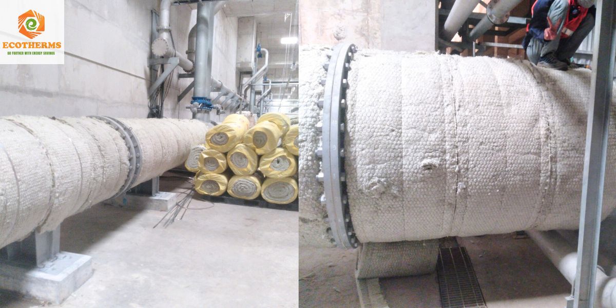 Rockwool cuộn lưới bảo ôn đường ống