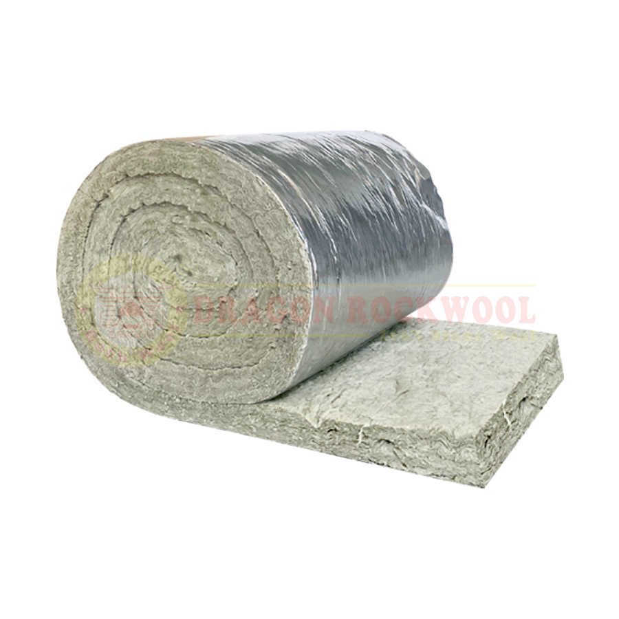 BÔNG KHOÁNG ROCKWOOL DẠNG CUỘN DÁN BẠC