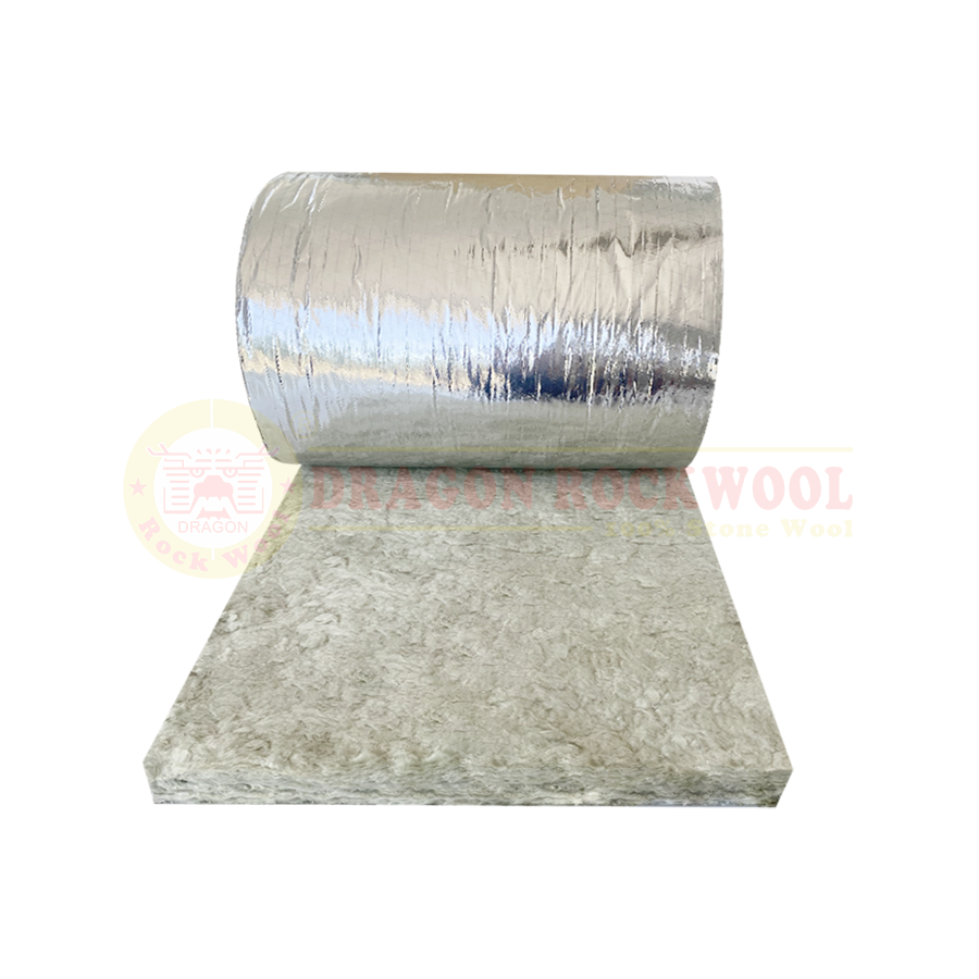 BÔNG KHOÁNG ROCKWOOL DẠNG CUỘN DÁN BẠC