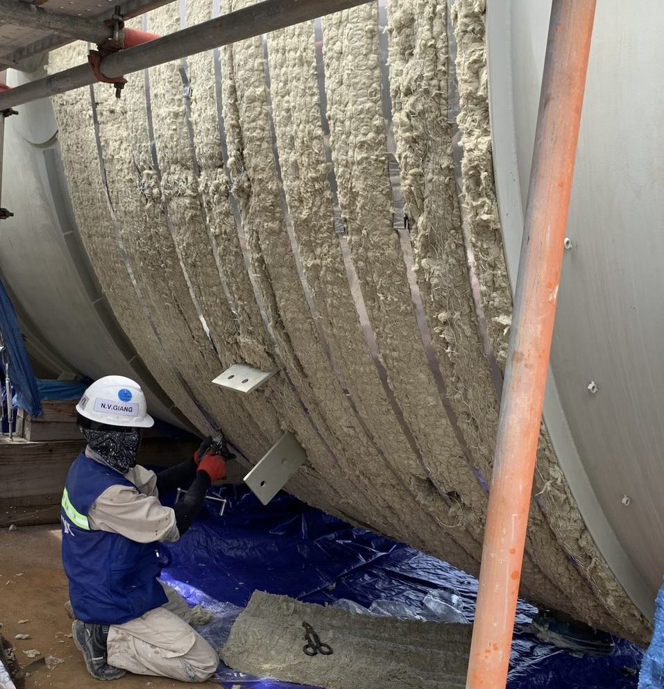 BÔNG KHOÁNG ROCKWOOL DẠNG CUỘN LƯỚI