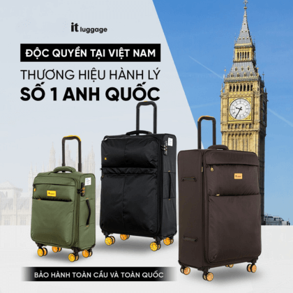 Khám phá 2 dòng vali It Luggage làm từ vải Polyester tái chế