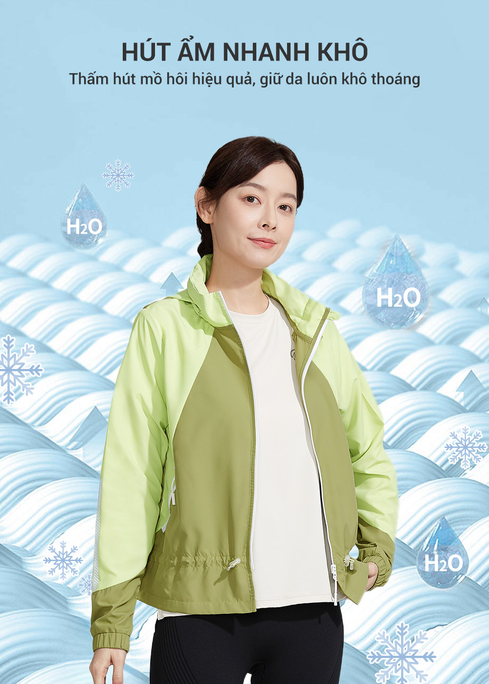 Áo khoác chống nắng nữ UV100 Suptex-REC AC24001
