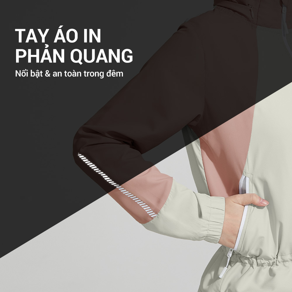Áo khoác chống nắng nữ UV100 Suptex-REC AC24001