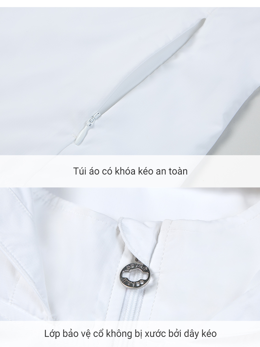Áo khoác chống nắng nữ UV100 Suptex-Cool Slim-fit AA24528 giấu được nón