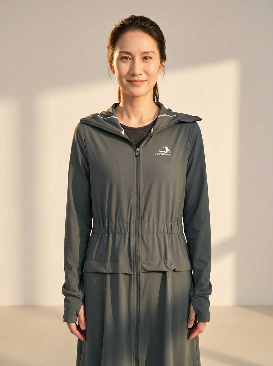 Áo khoác chống nắng toàn thân nữ UPF100 WJ25005