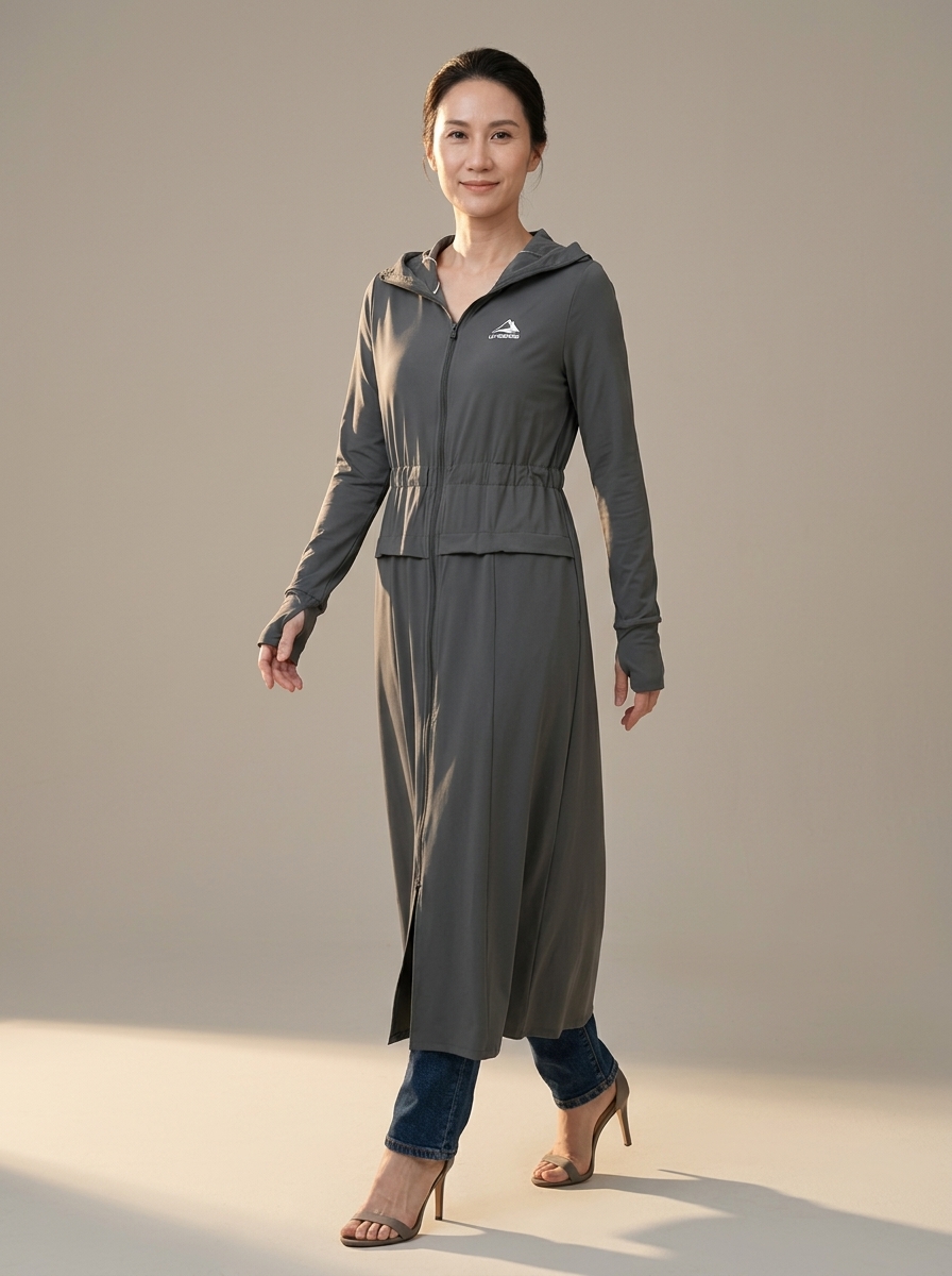 Áo khoác chống nắng toàn thân nữ UPF100 WJ25005