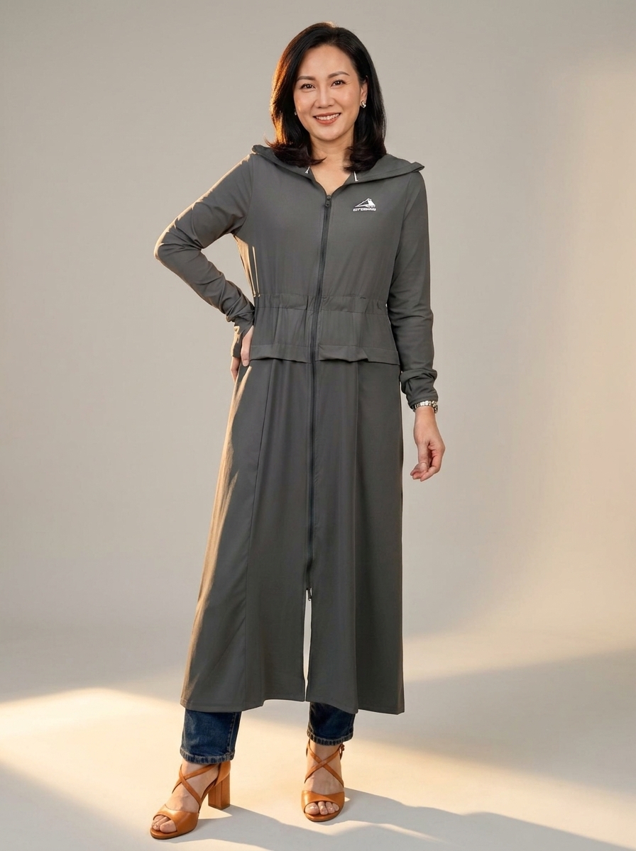 Áo khoác chống nắng toàn thân nữ UPF100 WJ25005