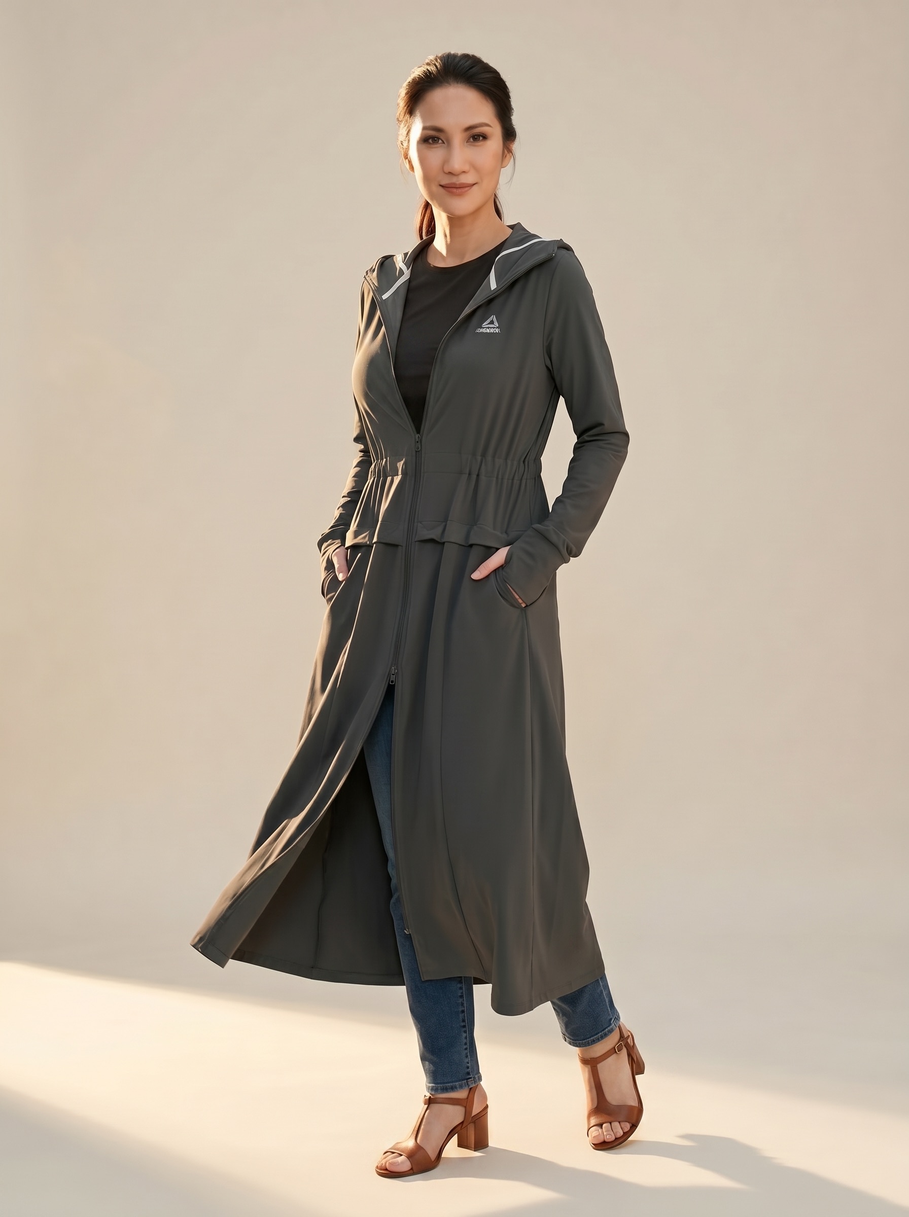 Áo khoác chống nắng toàn thân nữ UPF100 WJ25005