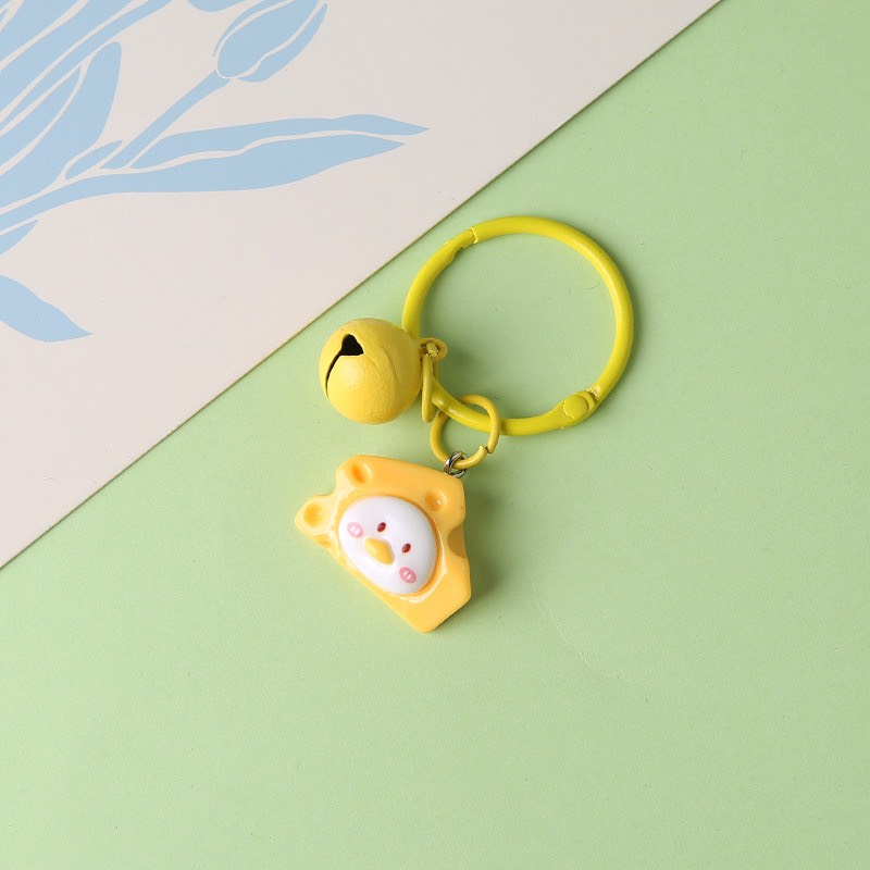Móc khoá chuông bunny phô mai