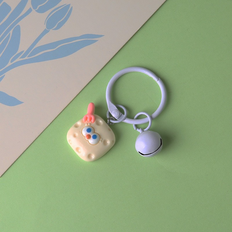 Móc khoá chuông bunny phô mai
