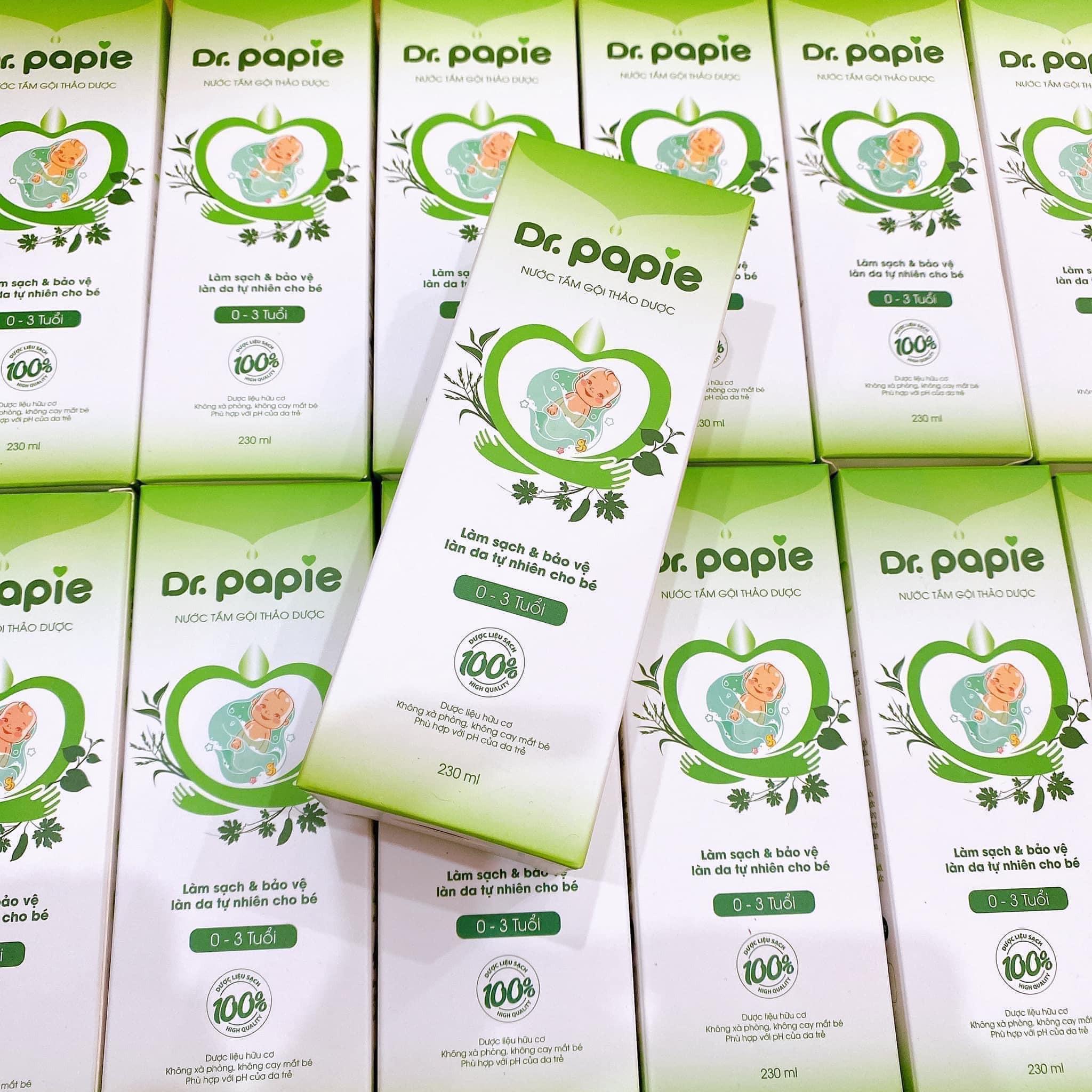 Nước tắm thảo dược Dr.Papie (230ml)