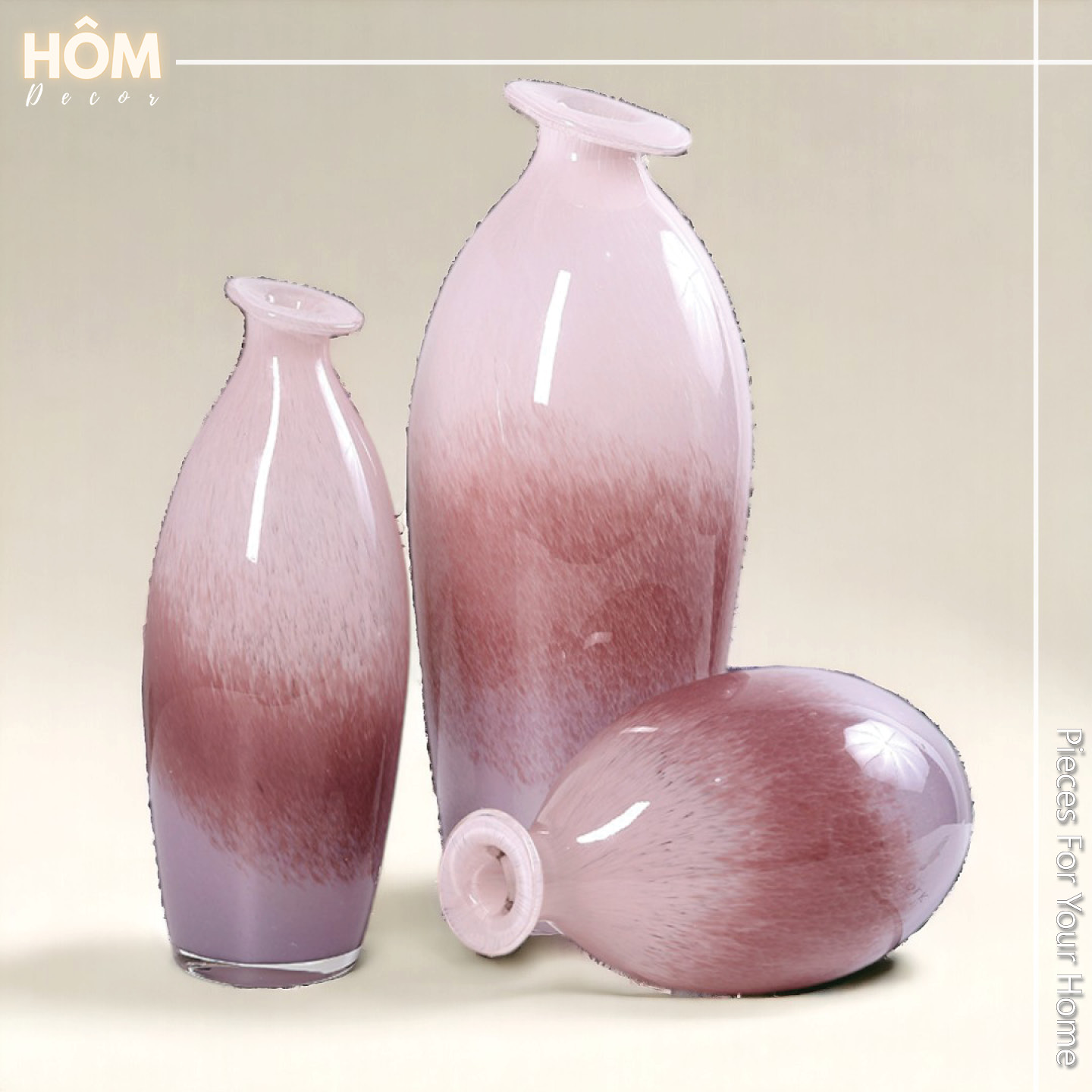 Bình Hoa Pink Gradient