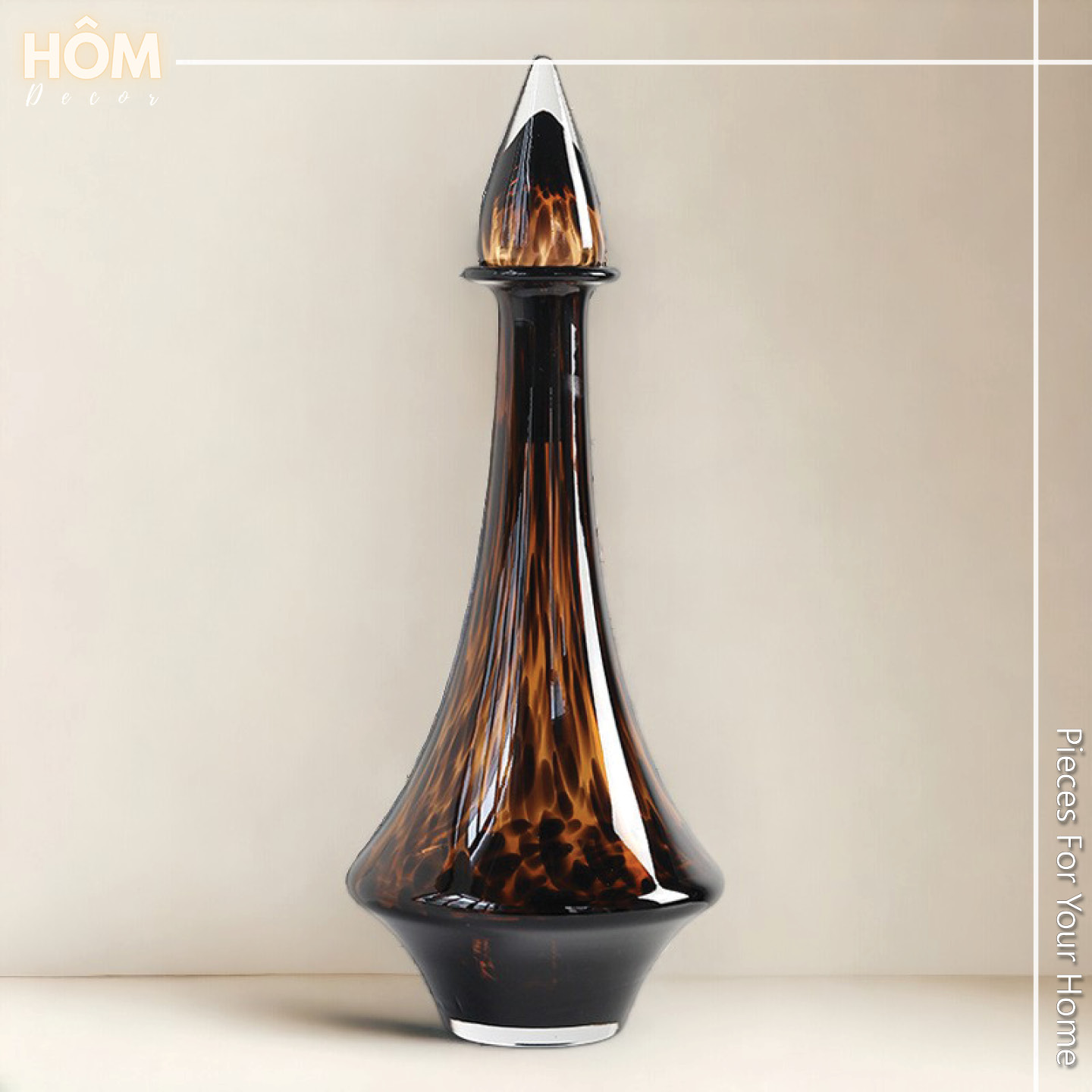 Bình Rựơu Leopard Print Flower