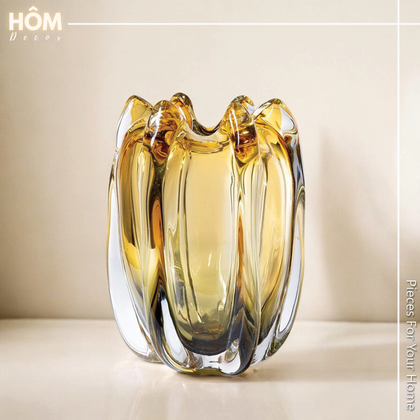 Bình hoa thủy tinh ống loe