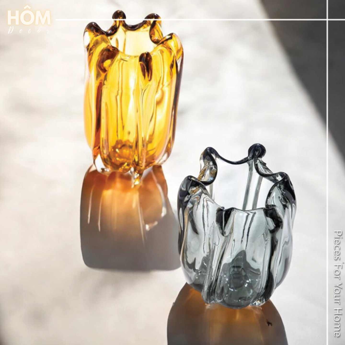 Bình hoa thủy tinh ống loe