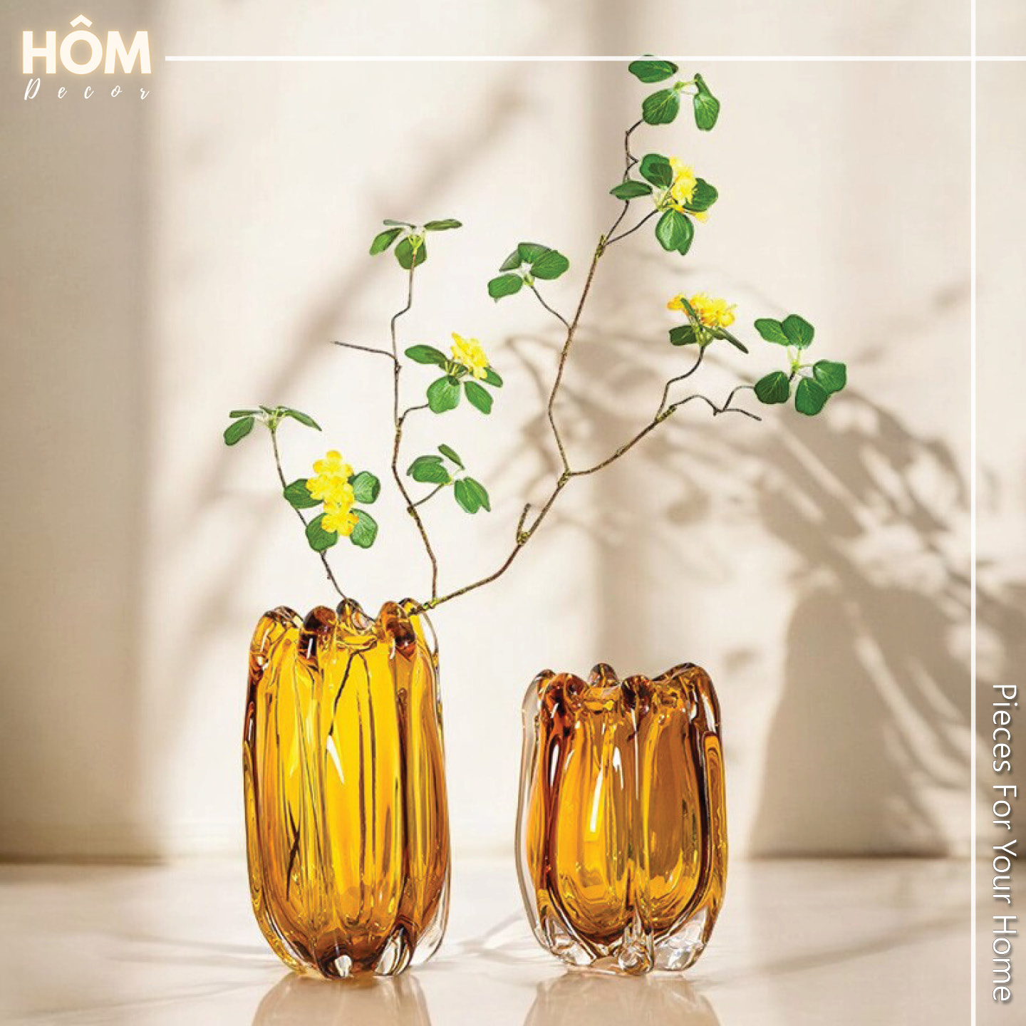 Bình hoa thủy tinh ống loe