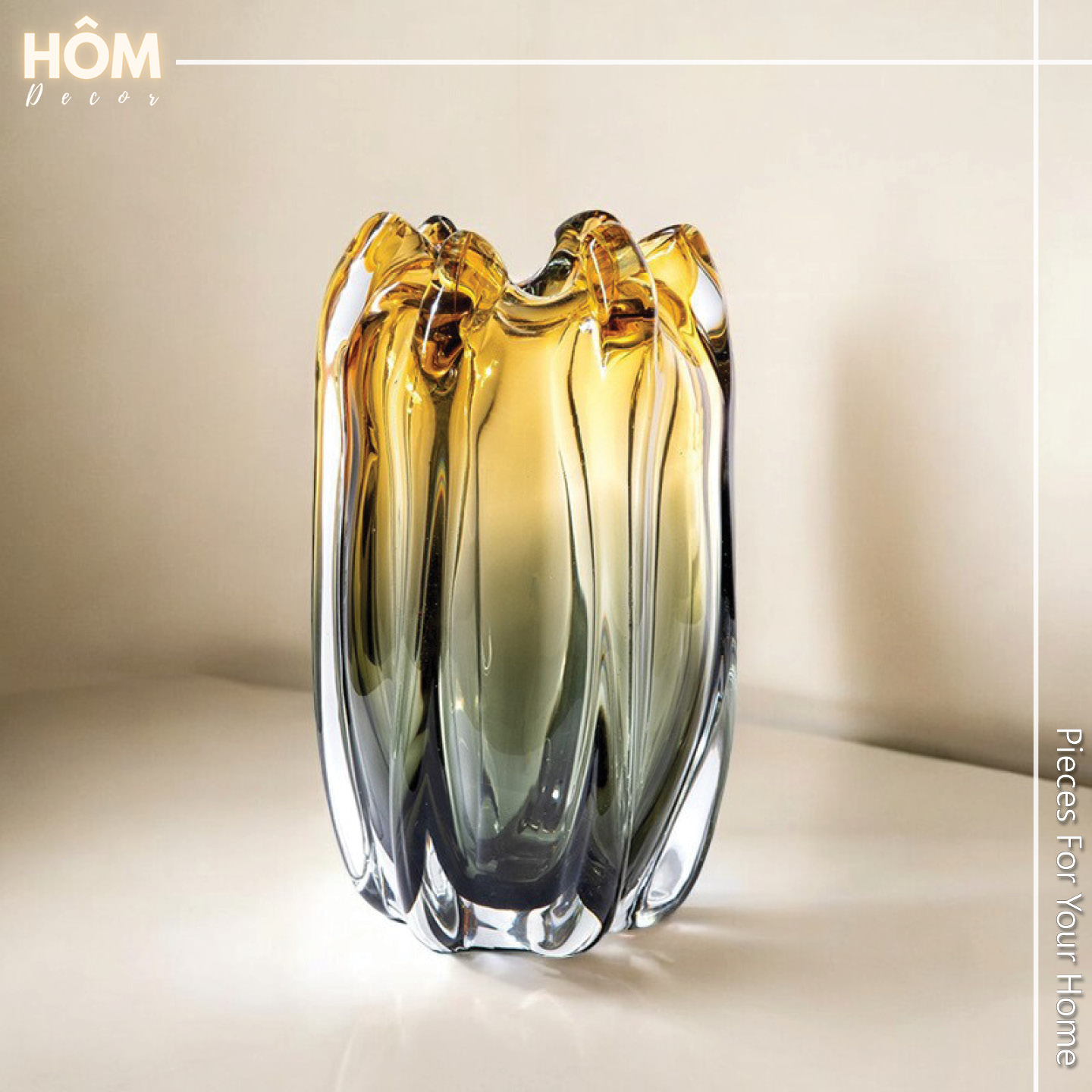 Bình hoa thủy tinh ống loe