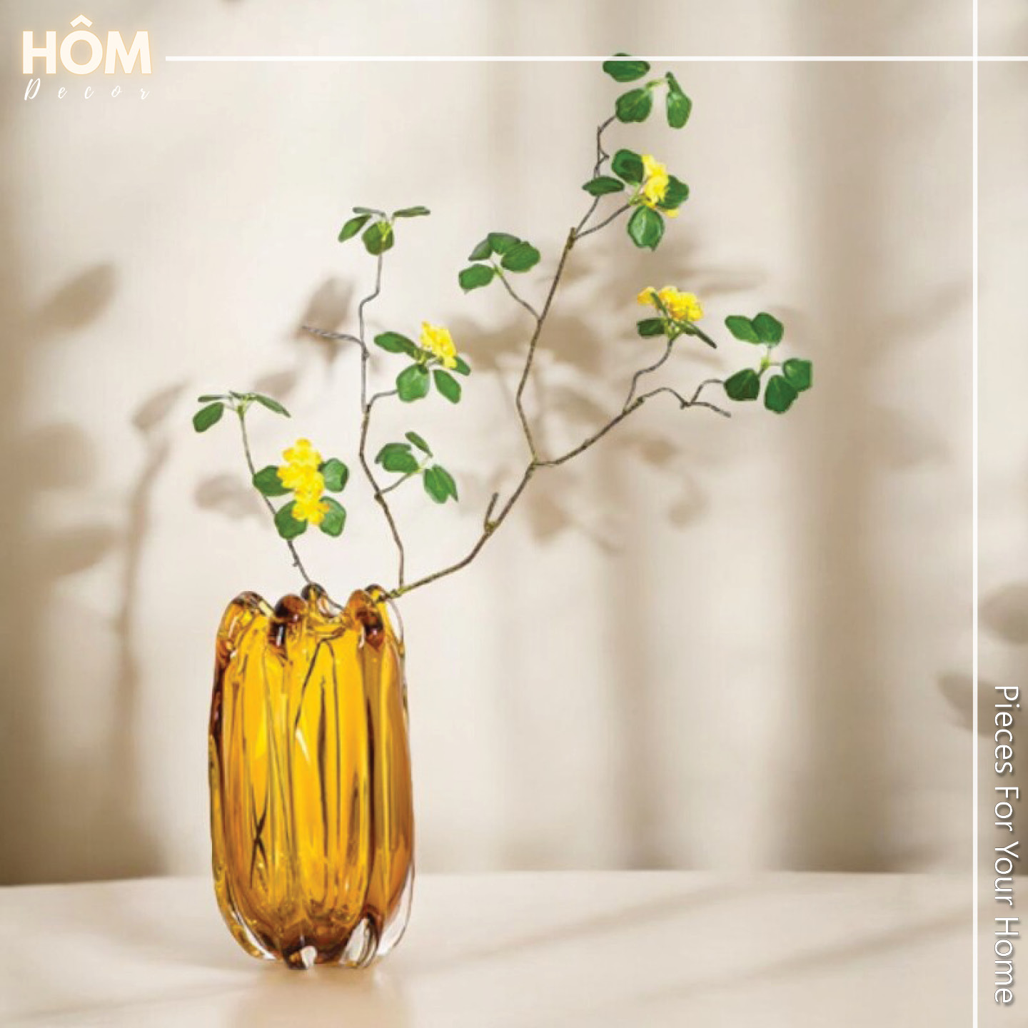 Bình hoa thủy tinh ống loe