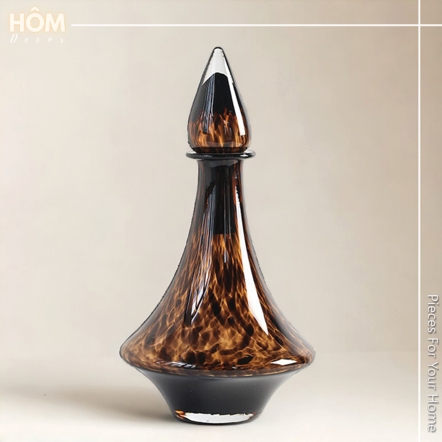 Bình Rựơu Leopard Print Flower