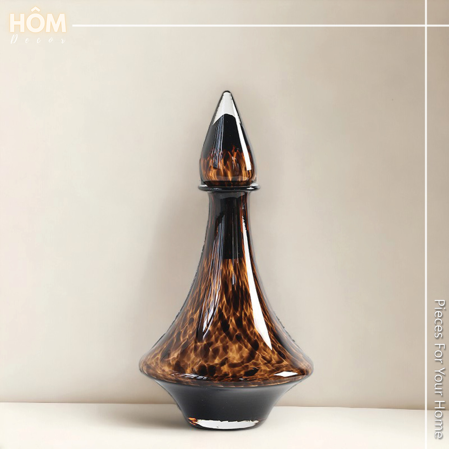 Bình Rựơu Leopard Print Flower