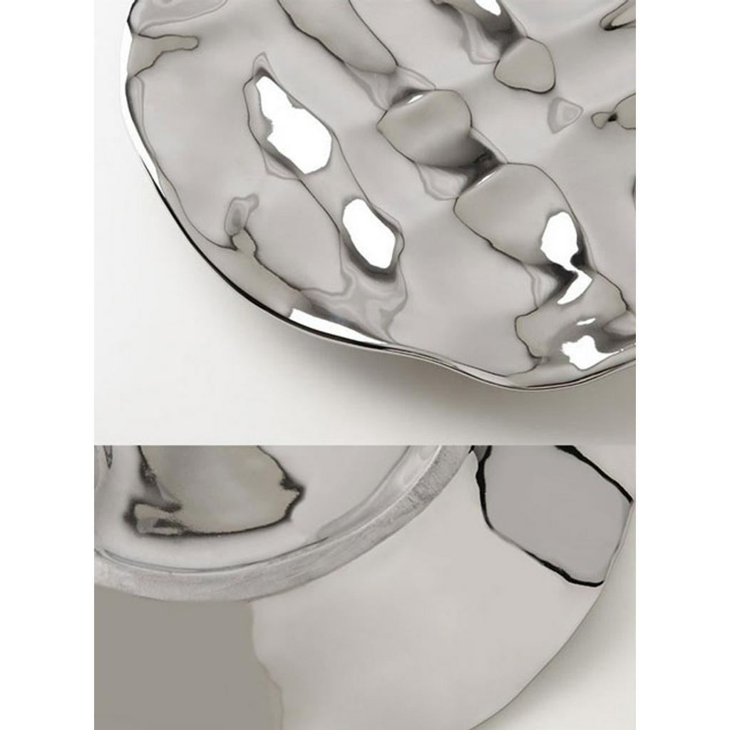 Khay tròn lượn sóng trang trí