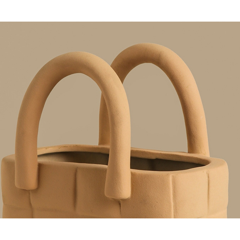 Giỏ hoa trang trí bằng gốm