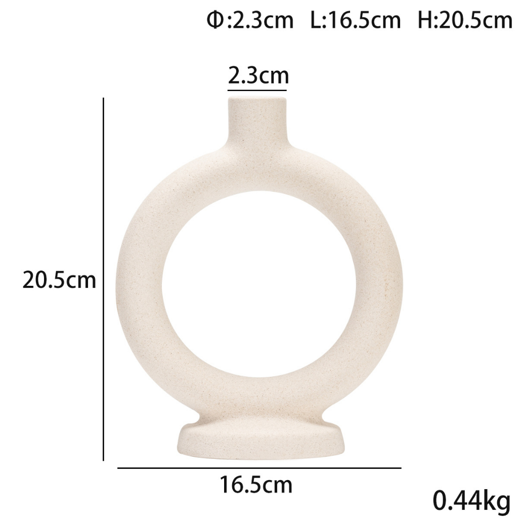 Chân nến gốm trang trí