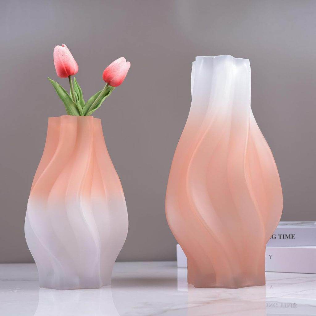 Bình thủy tinh xoắn ốc mờ