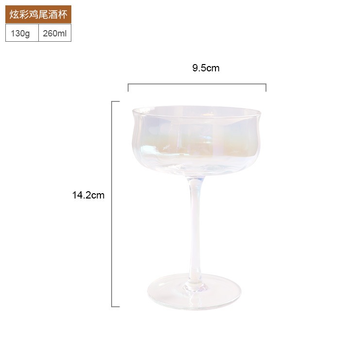 Bộ ly thủy tinh uống rượu hình bông Tulip