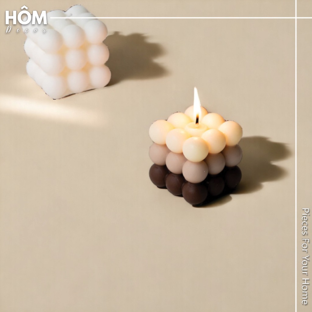 Nến thơm trang trí Rubik
