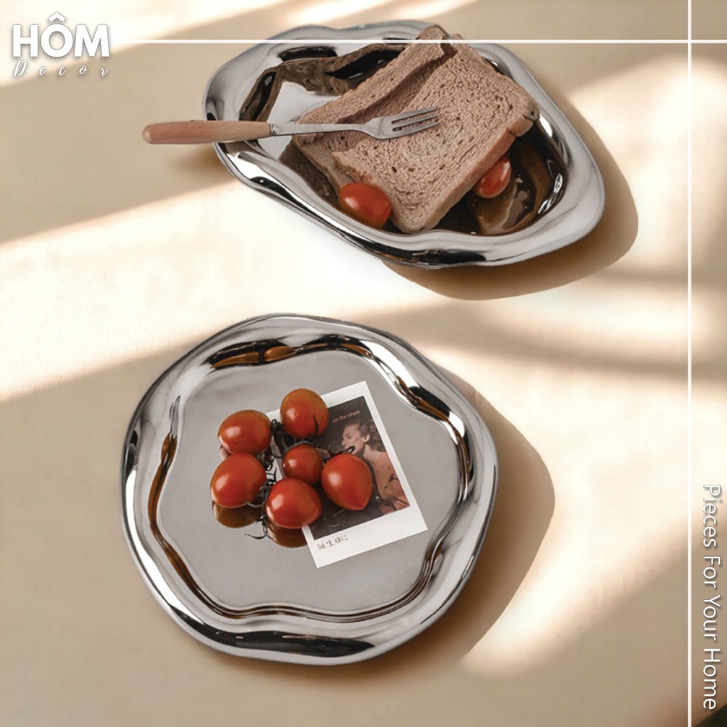Khay/Dĩa đựng bánh, trái cây phong cách Châu Âu